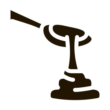 Bir kaşık mayonez ikonu Vektör Kabartma