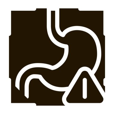 Mide sorunlarının tespiti simge vektörü çizimi taraması