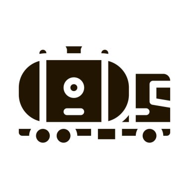 gaz tankı ikonu vektör illüstrasyonu