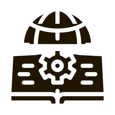 toprak bilimi ikonu vektör illüstrasyonu