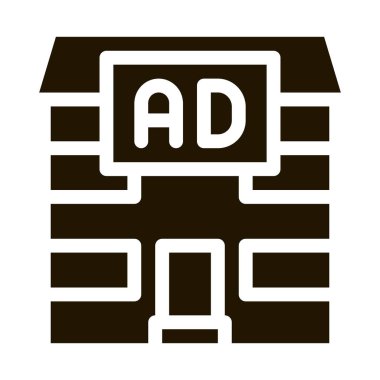 konut reklam simgesi vektör illüstrasyonu