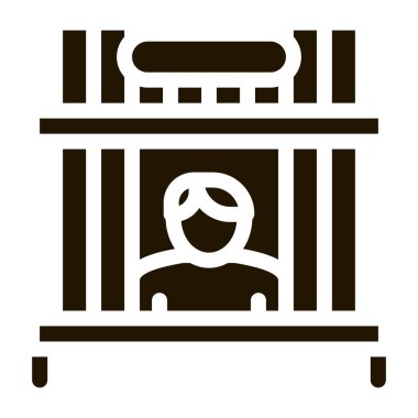 koleksiyon noktası rehinci simgesi vektör illüstrasyonu