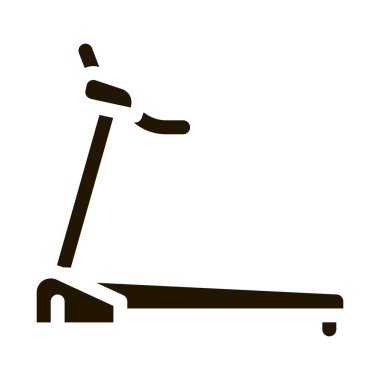 Spor koşu bandı simgesi Vektör Kabartması