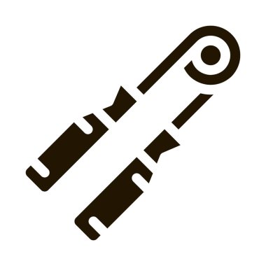 Genişletici ağır kavrama simgesi Vektör Kabartma