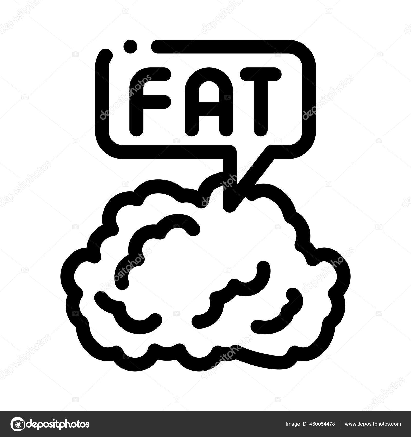 脂肪アテローム性動脈硬化症ラインアイコンベクトルイラストサイン ストックベクター C Pikepicture