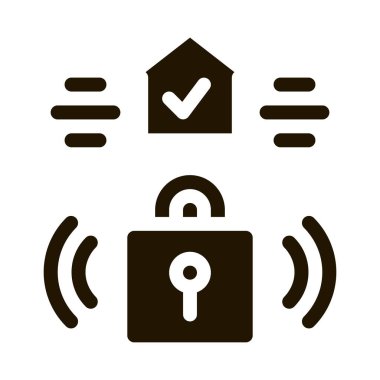 Koruyucu kilit simgesi Vektör Kabartması