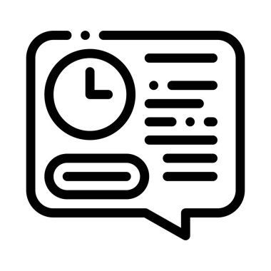 Denetim satırı ikon vektör illüstrasyonunun bitiş tarihi