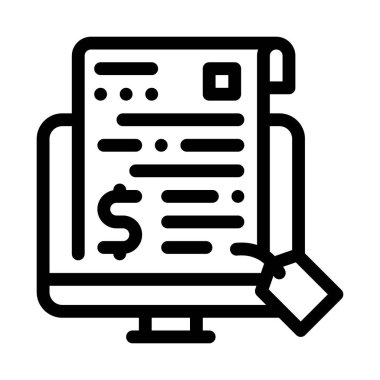 elektronik lisans satın alma satırı vektör illüstrasyonu