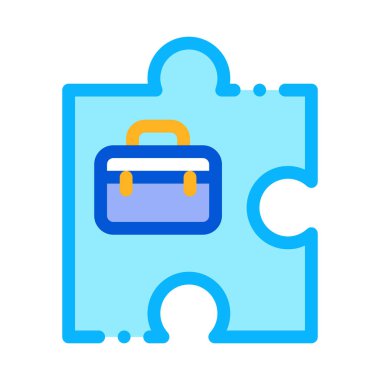 iş durumu yöneticisi renk ikonu vektör illüstrasyonu