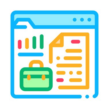 Denetim renk ikonu çizimi için şirket iş durumu