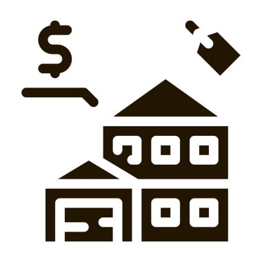 Müzayede evi sembolü vektörü. Müzayede evi tabelası. izole edilmiş sembol çizimi