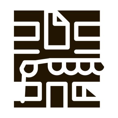 İkona simgesi vektörü için konut binası. Restorasyon tabelası için konut. izole edilmiş sembol çizimi