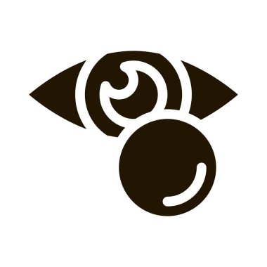 Göz sıvısı ikon vektörü. Göz sıvısı işareti. izole edilmiş sembol çizimi