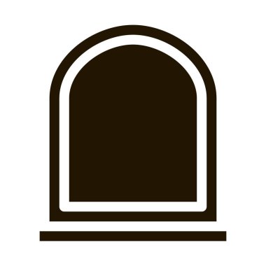 Pencere glifinin simge vektörünü ayarla. Pencere işaretini işaretle. izole edilmiş sembol çizimi