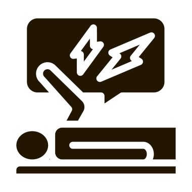 Duygusal olarak stresli insan sembolü vektörü. Duygusal olarak stresli insan işareti. izole edilmiş sembol çizimi