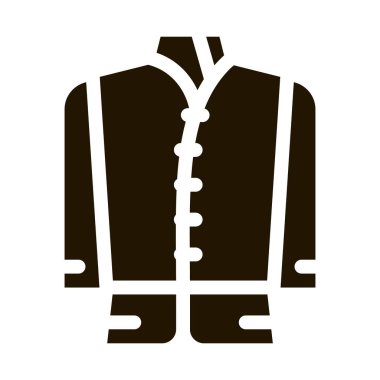Bir çeşit ulusal erkek kostüm ikon vektörü. Ulusal erkek kostüm tabelası gibi. izole edilmiş sembol çizimi