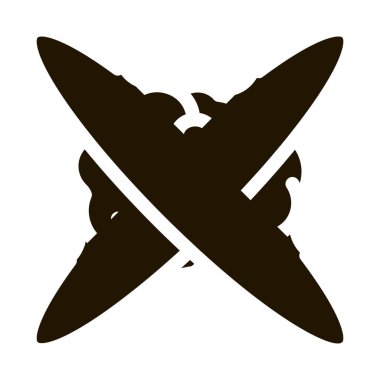 Atom sembolü vektörünün merkezinde beyin. Beyin, atom işaretinin merkezinde. izole edilmiş sembol çizimi