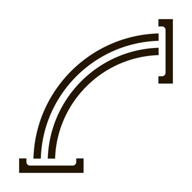 Ahşap form makine simgesi vektörü yapıyor. Tahta form makine işareti yapıyor. izole edilmiş sembol çizimi