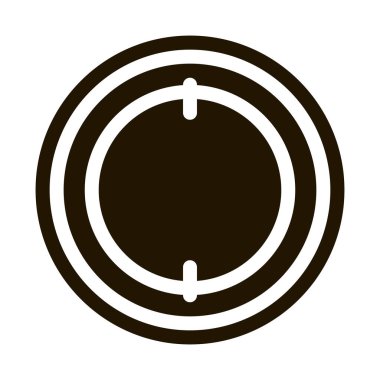 Hava navigasyon pusula simge vektörü. Hava seyrüsefer pusula işareti. izole edilmiş sembol çizimi