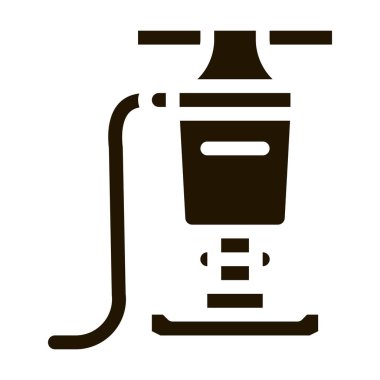 Pavingstone tedarik ikçisi simge vektörü. Asfalt ikmal tabelası. izole edilmiş sembol çizimi