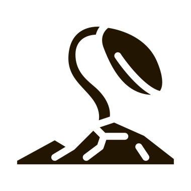 soya büyüme simgesi Vektör Kabartması