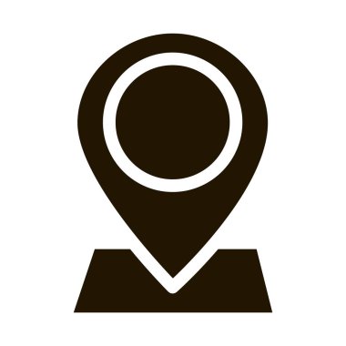 webshop gps konum simgesi vektör çizimi