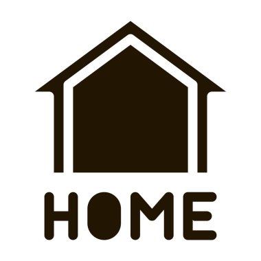 webshop ev düğmesi simgesi Vektör Çizimi