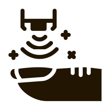 tırnak enfeksiyonu araştırma simgesi Vektör Kabartma