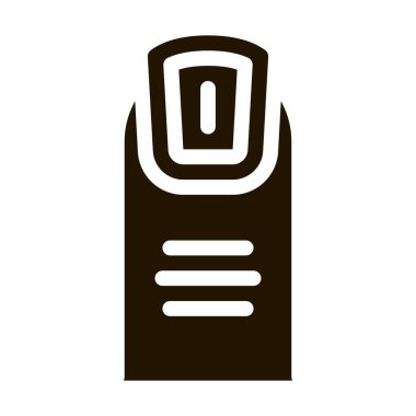 parmak ağrısı simgesi Vektör Kabartması