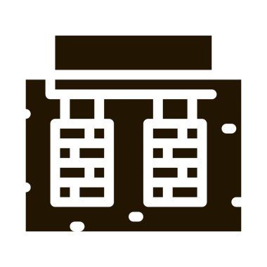 ev temel ikonu Vektör Glyph İllüstrasyonu