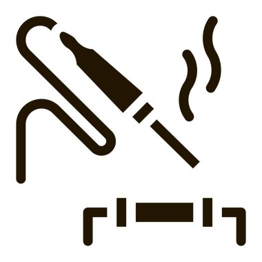 Lehim lehim direnci ikon vektör kabartması