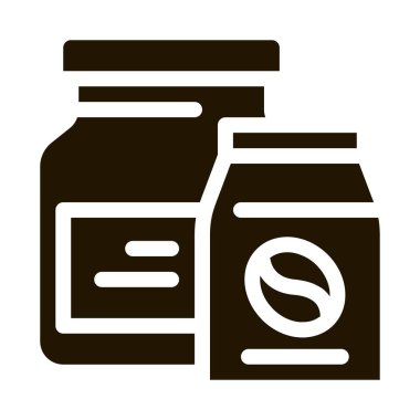 Kahve çekirdekleri farklı kızartma simgesi Vektör Kabartma