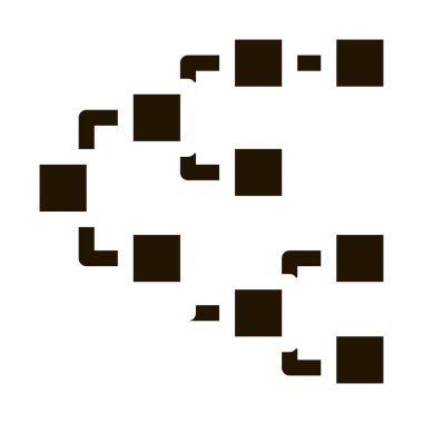 Ön uç hiyerarşi simgesi Vektör Çizimi