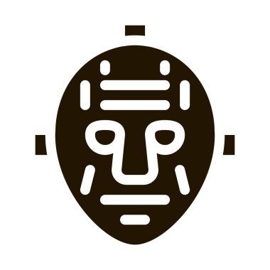 Cadılar Bayramı maskesi simgesi Vektör Kabartması