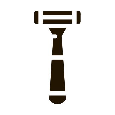 jilet tüy ayıklama aracı simgesi Vektör Kabartması