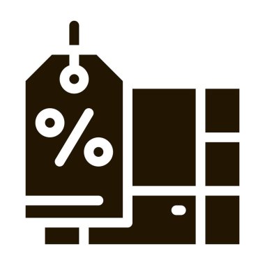 mobilya indirimi simgesi Vektör Kabartması