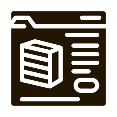 Mobilya mağazası simgesi Vektör Kabartması