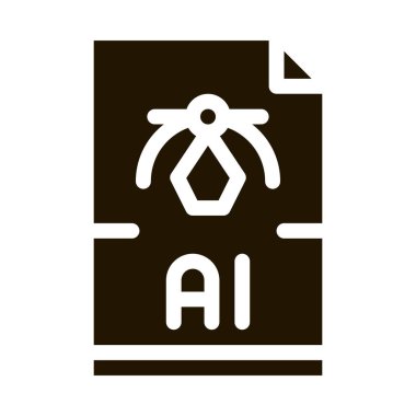 ai çizim figürü simgesi Vektör Kabartması