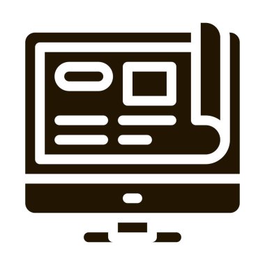 Web sitesi proje simgesi Vektör Kabartması