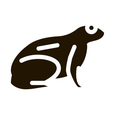 Tropikal kurbağa ikonu vektör gösterimi