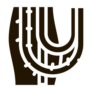 Liana bitki simgesi vektör gösterimi