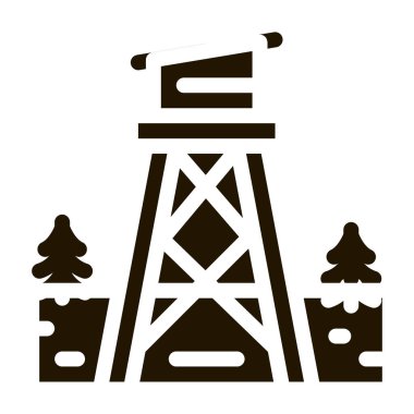 Kurtarma Ormanı ikonu Vektör Kabartması