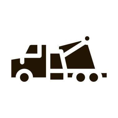 Kurtarma kamyonu simgesi vektör çizimi