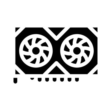 video adaptör simgesi vektör çizimi