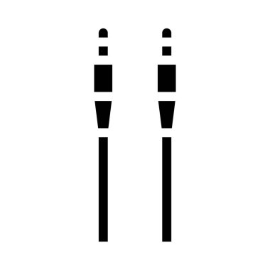 kablolar optik fiber ikon vektör çizimi