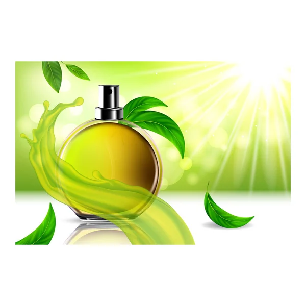 Parfüm Aroma Kreative Werbeplakat-Vektor — Stockvektor