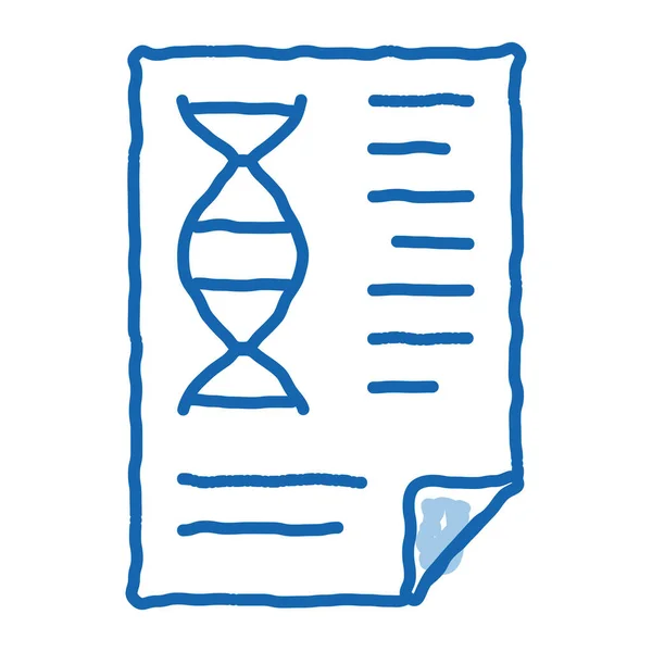 Molecule Biomaterial Chemistry Report File Sketch Icon Vector Inglês Mão —  Vetores de Stock