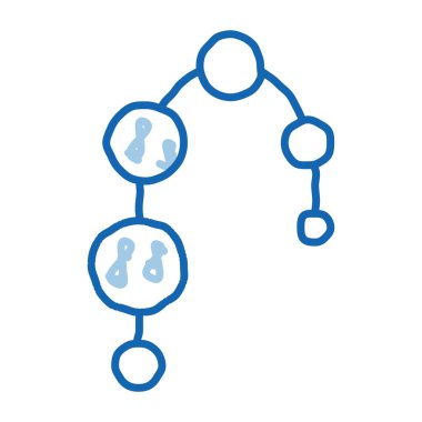 Anal Mastürbasyon taslak ikon vektörü. El çizimi mavi karalama çizgisi Anal Mastürbasyon tabelası. izole edilmiş sembol çizimi