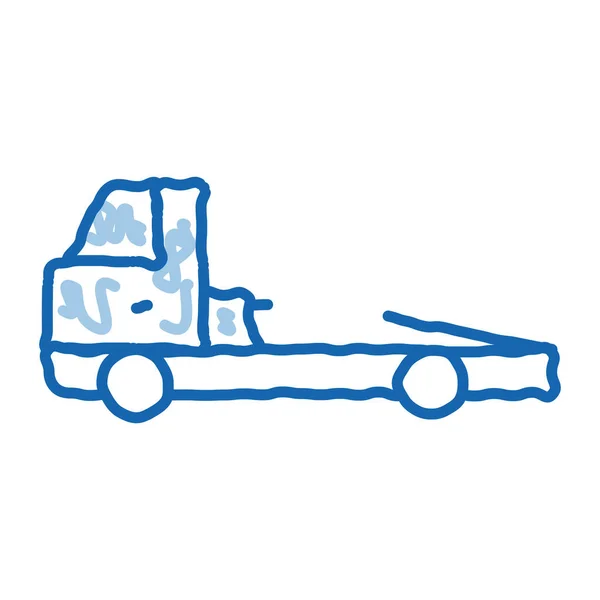 เวกเตอร ภาพไอคอนของรถบรรท กขนส อวาดเส ดเด าเง ายรถบรรท าทาว ปแบบส กษณ — ภาพเวกเตอร์สต็อก