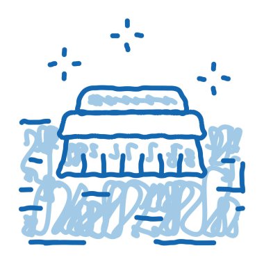 temizlik fırçası karalama simgesi el çizimi illüstrasyonuName